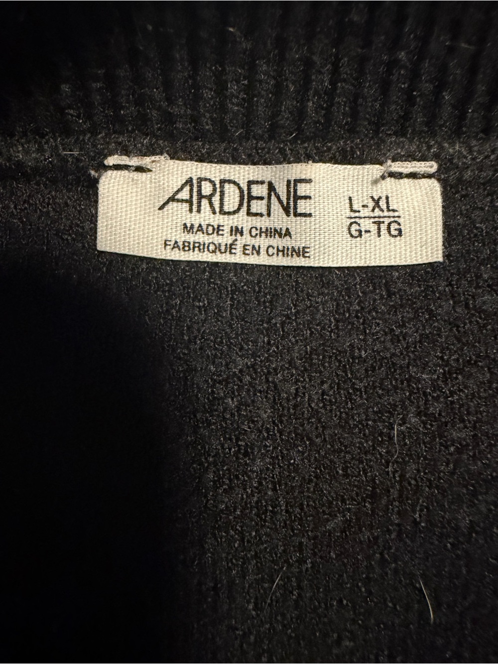 Ardene Black Knit Sweater Top - Picture 2 of 4